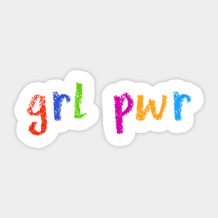 grl pwr Sticker